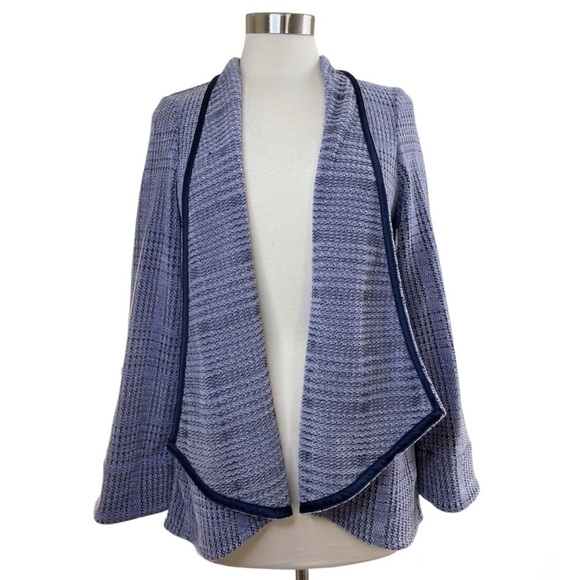 SOFT SURROUNDINGS Warwick Plaid Sweater Blazer size M - Picture 2 of 10